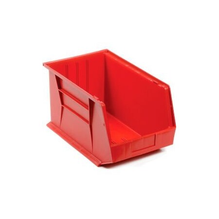 Quantum Storage Systems Hang & Stack Storage Bin, Red, 4 PK QUS260RD